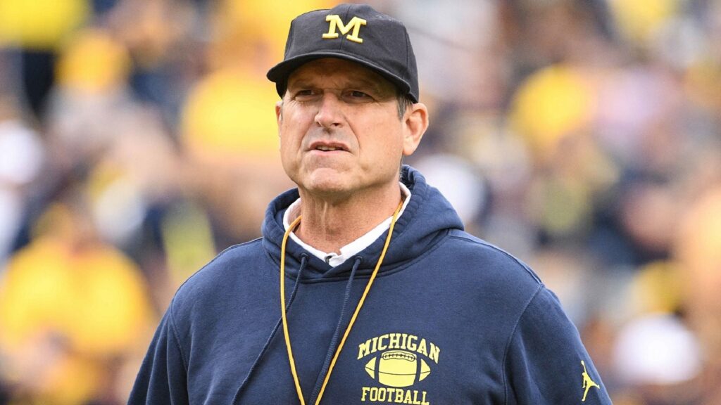 BREAKING NEWS: Jim Harbaugh, the head coach of Michigan, is being considered for the open position with the Atlanta Falcons through the interview process.