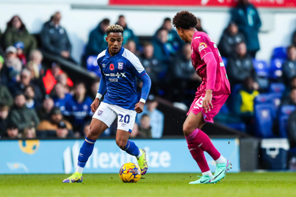 Hutchinson found the net during stoppage time in Ipswich’s 3-1 victory..