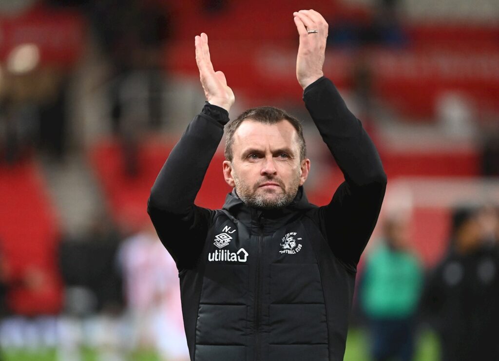 The appointment of Nathan Jones as manager, succeeding Michael Appleton on a long-term contract,